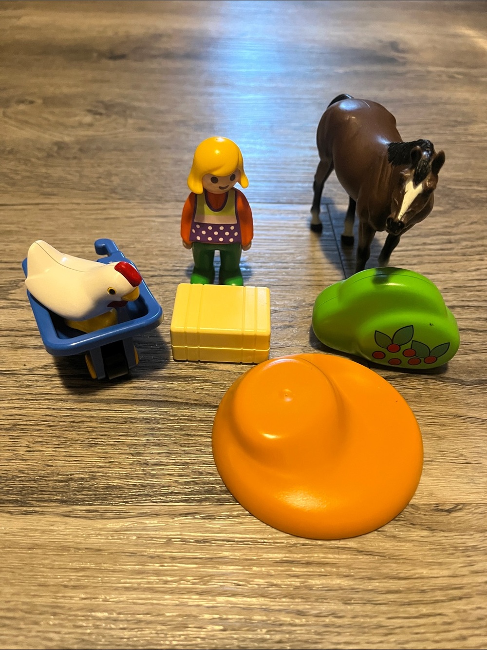 Farmer's Wife with Hens Playmobile 1.2.3 Set